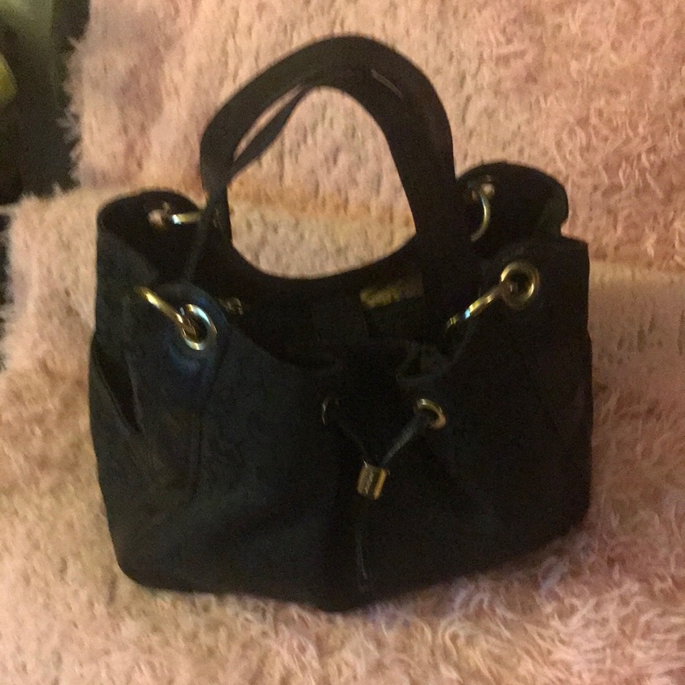 Black Women’s Drawstring Tote Bag